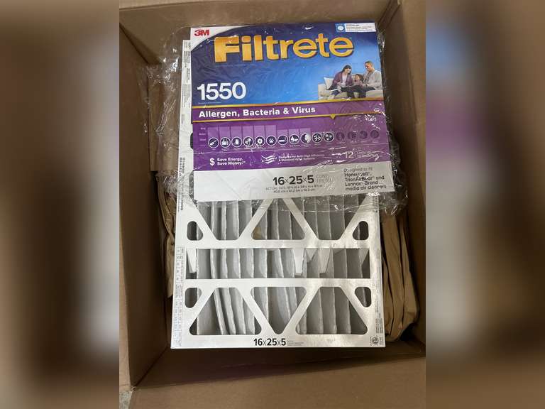 Filtrete 16x25x5, AC Furnace Air Filter, MPR 1550 DP, Healthy Living Ultra Allergen Deep Pleat, 1-Pack 71
