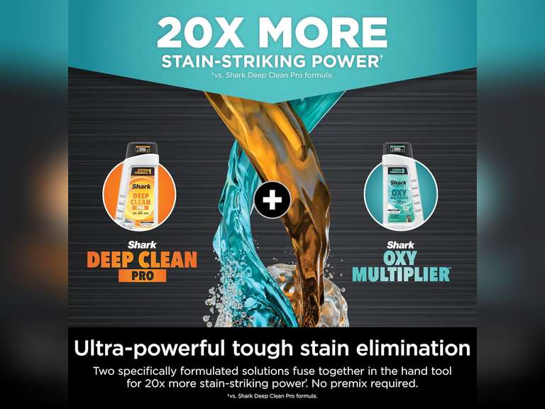 Shark StainStriker Portable Carpet, Upholstery & Area Rug Cleaner with Pet Mess Tool, Stain & Odor Remover, Perfect for Car Interiors, Includes 3 Cleaning Tools & Cleaning Solution, White, PX201 139