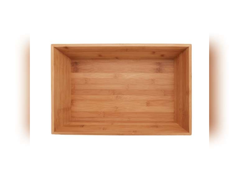 G.E.T. Enterprises BAMTRY-02 18" x 12" Bamboo Rectangular Tray, 4" Deep, Bamboo 70
