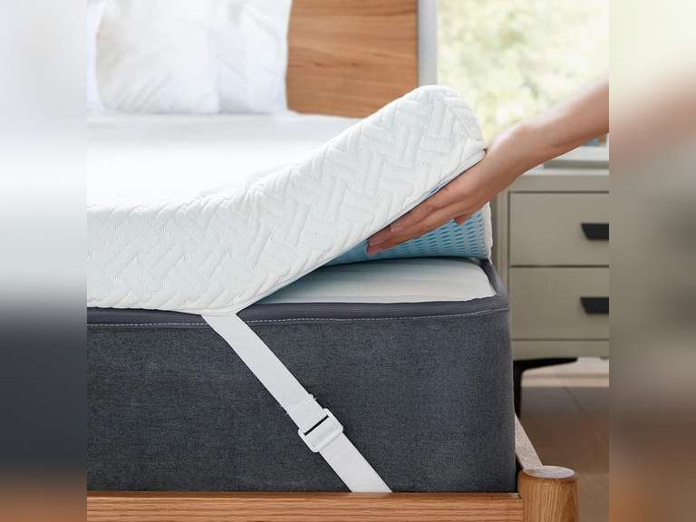 PERLECARE Queen Mattress Topper - 3 Inch Cooling Memory Foam Mattress Pad for Pressure Relief,Bed Topper with Bamboo Cover,Removable & Washable & Non-Slip,CertiPUR-US & Oeko-Tex Certified 100