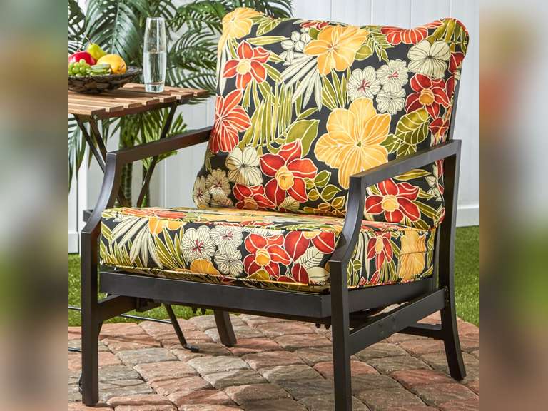 Greendalew Home Fashions 2-Piece Outdoor Deep Seat Cushion Set, Aloha 136