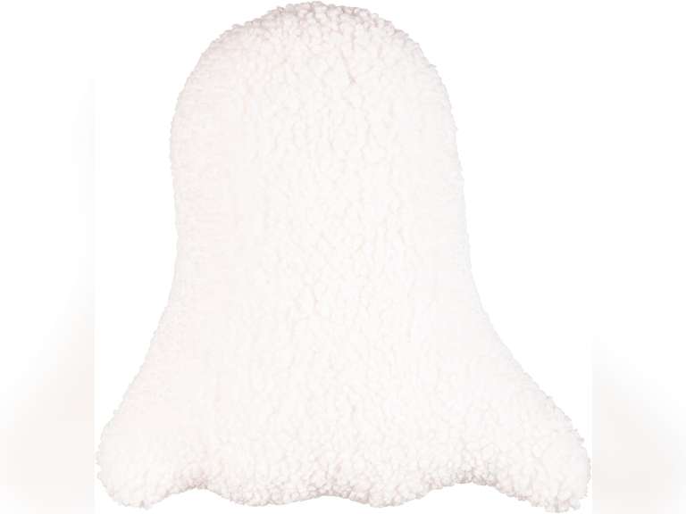Evergreen Halloween 13" Shaped Comfortable Throw Pillow with Embroidering, Indoor Couch Pillows for Home Halloween Decoration (White Ghost) 20
