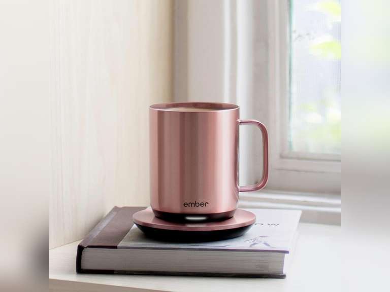 Ember Charging Coaster 2, Wireless Charging for Use with Ember Temperature Control Smart Mug, Rose Gold 40