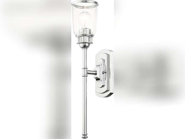 Livex Lighting Lawrenceville 1 Light Wall Sconce Polished Chrome Finish 214