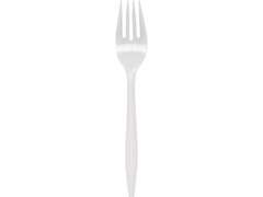 Genuine Joe fork, medium-weight, 1000/count, white 36
