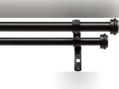 Exclusive Home Curtains Rod and Finial Set, Iron, Matte Bronze, 36-72 31