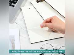 Seajan 4 Pcs Sublimation Blank White Clipboard File Standard A5 Letter Size Clipboard with Low Profile Clip Thermal Transfer Office for Nurses Students Teachers Lawyers Staff 27