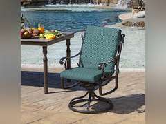 Arden Outdoor Dining Chair Cushion, 20 in x 20 in, Weather-Proof, Rain-Proof, Fade Resistant Patio Cushion for Patio, Dining, or Rocking Chairs 20 x 20, Alana Tile (2 items) 58