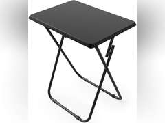 (Similar)Folding TV Tray Table -Stable Tray Table with No Assembly Required, TV Dinner Tray for Eating, Foldable Snack Tables for Bed & Sofa (Black) 36
