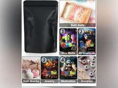 100 Pack Storage Bags, Resealable Candy Bags, Gift Baggies, Stand-up Packaging Pouch (GB) 25