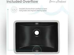 Swiss Madison SM-UM624 Plaisir 18 Rectangular Under-Mount Bathroom Sink 44