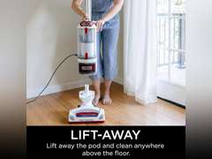 Shark NV501 Rotator Professional Lift-Away Upright Vacuum with HEPA Filter, Swivel Steering, LED Headlights, Wide Upholstery Tool, Dusting Brush & Crevice Tool, White/Red 200