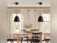 (Similar)Modern Circular Hanging Light, Black & White Hanging Light, 7 inches in Diameter, Suitable for Kitchen Islands, Kitchen Sinks, Dining Rooms, bedrooms, corridors (excluding Bulbs) 16