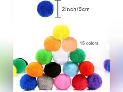 Pllieay 2 Inch Very Large Assorted Pom Poms Arts and Crafts for DIY Creative Crafts Decorations 13