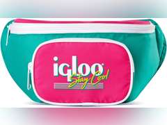 Igloo Retro Fanny Packs Cooler, Insulated Crossbody Bag, Fashion Waist Packs, Adjustable & Lightweight Travel Hip Pack 17