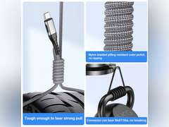 Durcord USB C to USB C Cable, 2Pack 100W 6ft USB C Charger Cable Fast Charging for Android/Phone/Pad, Type C to Type C Charger Braided USB Cable Compatible withi Phone 15 Pro Plus Max Silver 14