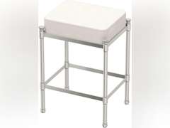 Gatco 1357 Rectangle Vanity Stool, 19.5" H, Satin Nickel 190