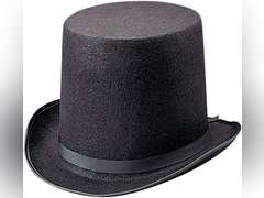 Rhode Island Novelty Deluxe Black Magician Butler Formal Costume Top Hat, One Per Order 6