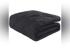 Similar model. NTBAY Down Alternative Toddler Comforter, Lightweight and Warm Crib Quilted Blanket, king size Black 39