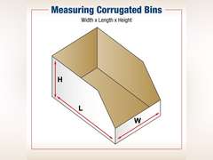 BOX USA BBINBIN29 Open Top Bin Boxes, 2" x 9" x 4 1/2", Oyster White (Pack of 50) BOX USA Cardboard Storage Bins, Open Top Bin Box, 4"L 12"W x 4.5"H (50-Pack ) 76