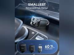 Upgraded SUPERONE Retractable Car Charger, Ultra-Compact 6-Port Car Charger USB C, iPhone Car Chargers Fast Charging with USB C & Apple Cable, Car Accessories Adapter for iPhone 16/15/14/13/12 17