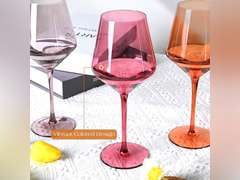 Colored Wine Glasses Set of 6, Long Stem Hand Blown Premium Crystal Red White Wine Glass, Great Gift Set for Wife & Mom, Wedding, Anniversary, Christmas, Birthday - 18Oz (similar) 36