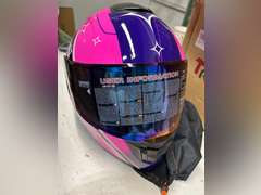 Full Face Motorcycle Helmet DOT Approved Motorbike Moped Street Bike Racing Crash Helmet, Men and Women 75