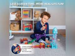 Play Brainy Magnetic Marble Run for Kids Ages 3 & Up - 72-Piece Magnetic Tiles with Rocket Elevator, Space-Themed Magnet Toys for Boys & Girls - STEM Educational Toys Set with Stickers & Storage Case 40