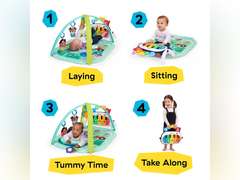 Baby Einstein Farm Explorers 4-in-1 Kickin Tunes Musical Meadow Music & Language Discovery Gym, Ages 0 Months and Up 50