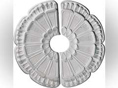 Ekena Millwork CM18FW2 18 1/2" OD X 3 5/8" ID X 7/8" Flower Ceiling Medallion, Two Piece 41
