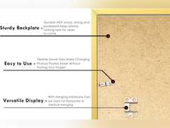 PEALSN 5x7 Picture Frame, Display Pictures 4 x 6 with Mat or 5 x 7 Without Mat for Wall Mounting Display, Photo Frames, Gold. 6