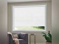 Cordless Cellular Shades, Light Filtering Honeycomb Blinds, Polyester Pleated Cellular Blinds for Windows, Home, Bedroom, Office, 23" W X 64" H, White 47