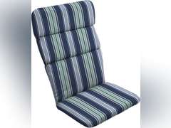 Arden Outdoor Adirondack or Rocking Chair Cushion, 45.5*20*2.2in Rain-Proof, Fade Resistant 45.5*20 Sapphire Aurora Blue Stripe 32