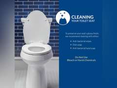 Bemis 1500EC 390 Toilet Seat with Easy Clean & Change Hinges, Elongated, Durable Enameled Wood, Cotton White ) 35