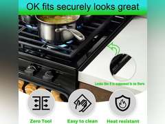Stove Gap Covers /6061T-6 aluminum alloy -23.4"" / Oven Side Gap Filler/Range Trim Kit/Guard Between Stove Top & CounterCounter Stove Gap Covers for a Seamless and Clean Kitchen 24