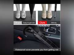 Non-drip lightweight umbrella with Cover, plastic Telescopic cover, Windproof canopy heavy duty, Rainproof, J Stick Handle with Easy Grip, Durable for travel, Black, suitable for Women, Men, & kids. 20