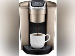Keurig K-Elite Single Serve K-Cup Pod Coffee Maker, with Strength and Temperature Control, Iced Coffee Capability, 8 to 12oz Brew Size, Programmable, Brushed Gold 145