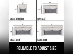 GORILLA GRIP Heavy Duty Couch Cushion Support Board to Fix Sagging Sofas, 21.5 x 70 Sofa, Thick Plywood Boards Add Strong Seat Supports, Stays in Place, Replacement Stuffing Under Couches, Gray 50