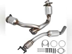 Front & Rear Catalytic Converter Compatible with 2000-2007 Ford Taurus, 2000-2005 Mercury Sable 3.0L V6(Only 3.0L V6 OHV) Catalytic Convertor High Performance (EPA Compliant) 240
