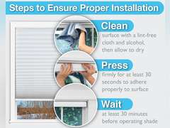 Easy Lift Trim-at-Home Cordless Cellular Light Filtering Fabric Shade White, 36 in x 64 in, (Fits windows 19"- 36") 22