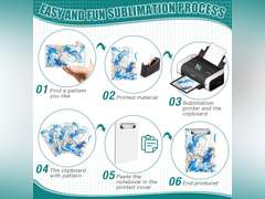 Seajan 4 Pcs Sublimation Blank White Clipboard File Standard A5 Letter Size Clipboard with Low Profile Clip Thermal Transfer Office for Nurses Students Teachers Lawyers Staff 27