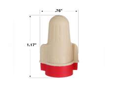 3M Performance Plus Wire Connector T/R+JUG, Tan/Red, Flexible Steel Spring Connectors, Smooth, Comfortable Feel, Copper, CSA Certified, UL Listed, Jug of 750, 22-8 AWG 105