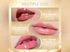 Transferproof Color Changing Lipstick,Gold Crystal Colors Changing Lipsticks,Gold Foil Crystal Ph Lipsticks Colors Changings Moisturizing Glossy Shine Lip Gloss for Women 14