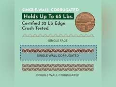Boxes Fast BF6612 Tall Cardboard Boxes, 6" x 6" x 12", Single Wall Corrugated, for Moving, Shipping, Packing or Storage, Kraft (Pack of 25) 68