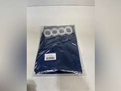 MitoVilla Navy Blue Fabric Shower Curtain Liner, Simple Shower Curtain or Liner for Modern Neutral Hotel Bathroom Decor, Waterproof Cloth & Machine Washable, 12 Plastic Hooks, 72" W x 72" H 18