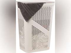 Mind Reader Lid, Ventilated, Plastic, 17.25" L x 13.75" W x 23.5" H, Ivory, 60 Liter (color black) 35