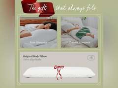 Coop Home Goods Original Body Pillow, Adjustable Body Pillows for Adults, 20x 54 Long Pillow for Bed, Back, Shoulder, Hip & Knee Side Sleeper Pillows for Adults with Memory Foam & Washable Cover 99