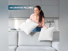 Utopia Bedding Throw Pillows (Set of 4, White), 18 x 18 Inches Pillows for Sofa, Bed and Couch Decorative Stuffer Pillow 21