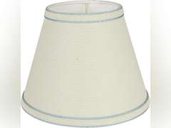 Aspen Creative White, 58909 Transitional Hardback Empire Shape UNO Construction Lamp Shade, 9" Wide (5" x 9" x 7") 47