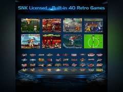 UNICO Pocket Game Console with Built-in 40 SNK Licensed Games, Retro Handheld Game Player Includes KOF/Metal SLUG/Fatal Fury/Samurai SHODOWN Series and More 80